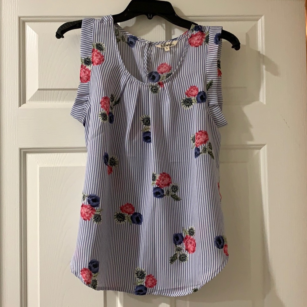 Light blue blouse!